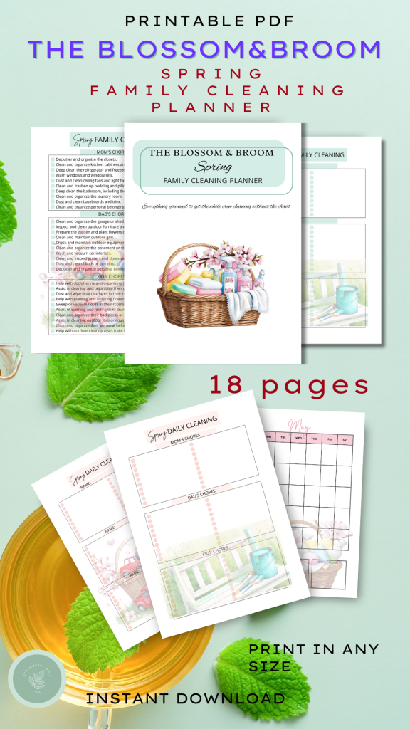 Pin for Family Spring Cleaning Planner